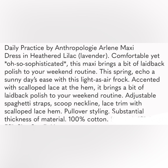 Daily Practice by Anthropologie Arlene Maxi
Dress in Heathered Lilac XS - Picture 8 of 14